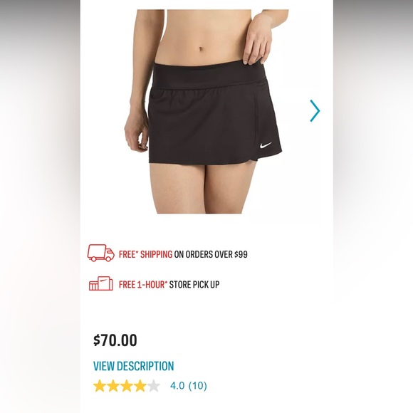 Nike Core Swim Women's Boardskirt 🆕 Size: M / L - Picture 6 of 7